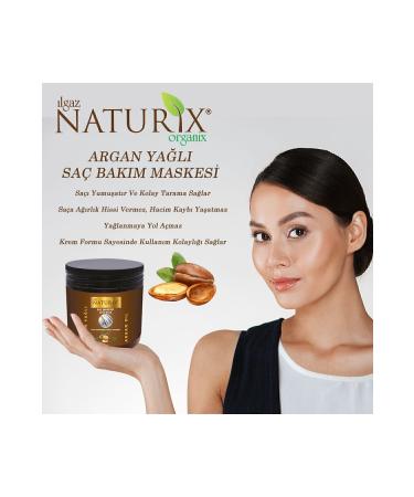 Ilgaz Naturix Organix Natural Argan Oil 500 ml Hair Care Mask Argan Oil Hair Mask Moisture Bomb Hair Care 2-pack Argan - Buy Online on GoSupps.com