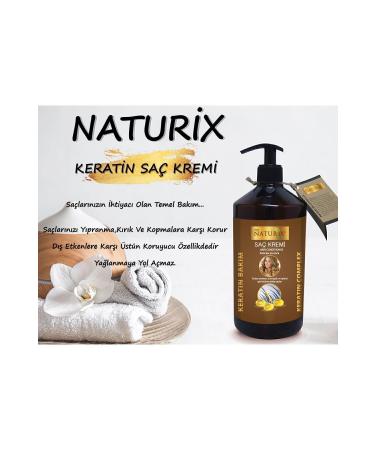 Ilgaz Naturix Organix Salt-Free Keratin Hair Conditioner 500 Ml Herbal Keratin Care Hair Conditioner for Damaged Hair Does Not Contain Paraben - Buy Online on GoSupps.com