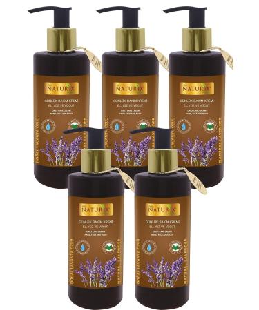 Naturix Lavender Cream Moisturizing Calming Hand Face Body Intensive Moisture Therapy Cream Set of 5