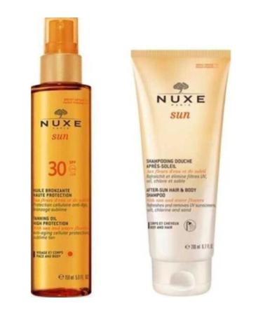 Nuxe Sun Spf30 Bronzing Oil 150 Ml - Shampoo 200 Ml