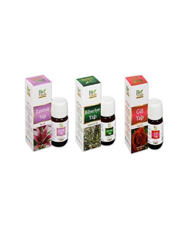 Bio Vitals Lily Rosemary Rose-Aromatic Massage-Skin Care Oil Set