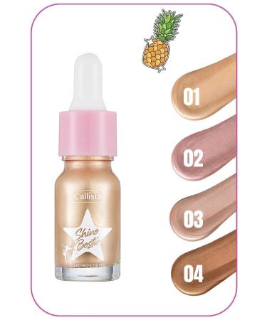 Callista Shine Bestie Highlighter Luminous Liquid Highlighter - 01 Glam Pixie - Buy Online on GoSupps.com