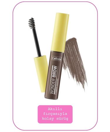 Callista Wonder Brow Eyebrow Mascara Eyebrow Mascara - 02 Brown - Brown - Buy Online on GoSupps.com