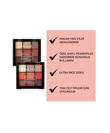 Note Cosmetics Flawless Eyeshadow Matte and Shimmer Powder Eyeshadow Palette - 02 Pastel Colors - Buy Online on GoSupps.com