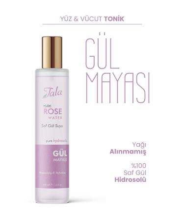 Tala Rose Yeast 0 Pure Rose Water Pore Tightening Brightening and Purifying Tonic 100 Ml