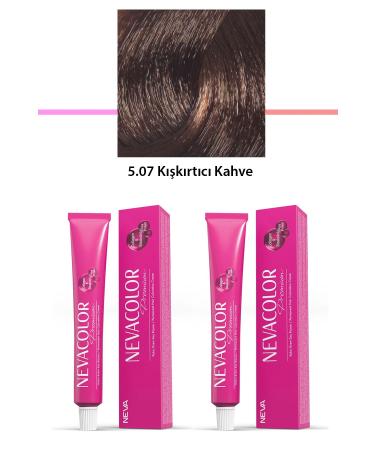 sahb lstore 2 Set Premium 5.07 Provocative Coffee - Permanent Cream Hair Dye 2 X 50 g T - SBS6344-6060