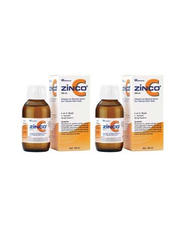 Zincomega Zinco C 5 Mg Syrup 100 Ml 2 Boxes