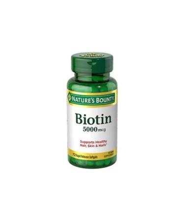 Natures Bounty Biotin 5000 Mcg 72 Capsules