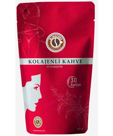 Bonacres Vanilla Flavored Collagen Instant Coffee Collagen Instant Coffee Package 3x 150gr - Buy Online on GoSupps.com