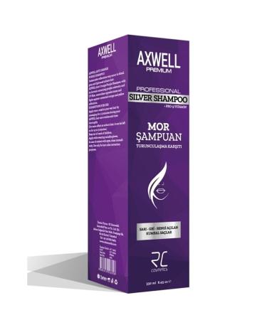 AXWELL PREMIUM Professional Silver Shampoo Anti-Orange Purple Shampoo 330ml - Buy Online on GoSupps.com
