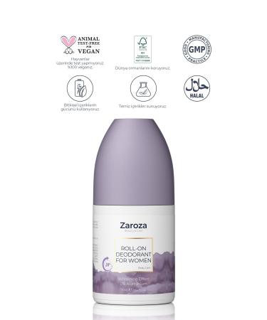 ZAROZA Roll-on For Women | Whitening Effective 24 Hour Protection Aluminum-Free Women's Roll-on - 75 ml - Buy Online on GoSupps.com
