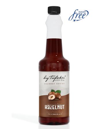 By T fek i Gourmet Series Hazelnut Flavored Sugar-Free Cocktail Cake and Coffee Syrup 750 ml Natural Aroma
