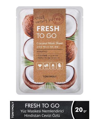 TONYMOLY Face Mask Fresh To Go Moisturizing Coconut Skin Care (1 Piece)