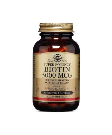 Solgar Biotin 5000 Mcg 50 Capsules