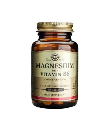 Solgar Magnesium With Vitamin B6 100 Tablets (magnesium magnesium)