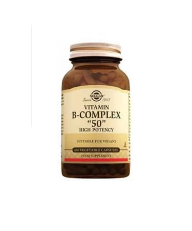 Solgar Vitamin B Complex 50 mg 100 Capsules - Buy Online on GoSupps.com