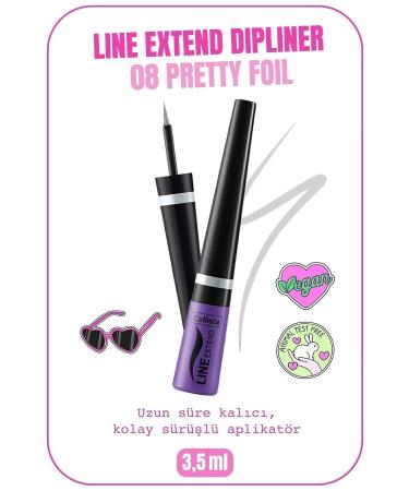 Callista Line Extend Dipliner Long Lasting - 08 Pretty Foil - Gray