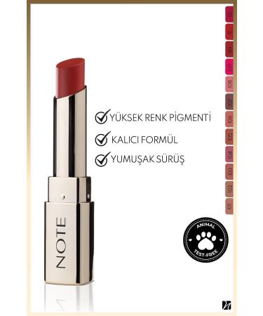Note Cosmetics Iconic Matte Lipstick Permanent Matte Lipstick 112 Powerful - Red - Buy Online on GoSupps.com
