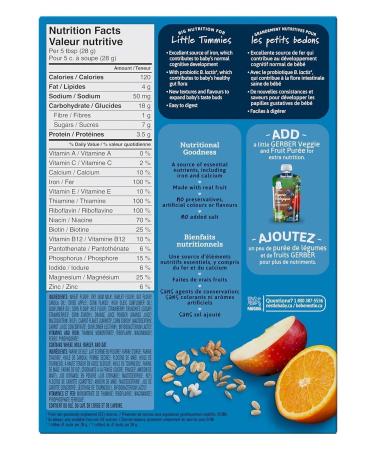 Gerber MultiGrain Apples & Oranges- Multigrain- Apple and Orange Spoon Food 227 Gr- From 12 months - Buy Online on GoSupps.com