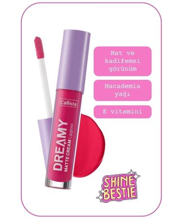 Callista Dreamy Matte Cream Lipgloss Matte Look Lip Gloss - 203 What A Cutie - Pink - Buy Online on GoSupps.com