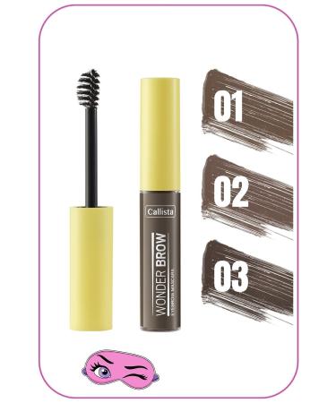 Callista Wonder Brow Eyebrow Mascara Eyebrow Mascara - 03 Dark Brown - Buy Online on GoSupps.com