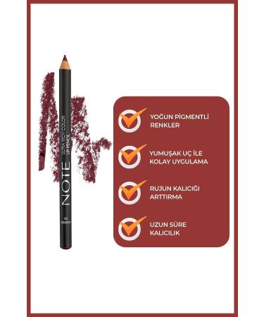 Note Cosmetics Ultra Rich Color Lip Pencil 05 Cherry - Purple - Buy Online on GoSupps.com