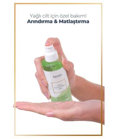 ZAROZA Face Cleansing Gel | Purifying & Pore Tightening Facial Cleansing Gel - 200 ml - Buy Online on GoSupps.com
