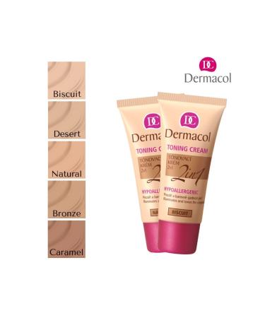 Dermacol Toning Cream-brightening-darkening Toning and Moisturizing Foundation 2 in 1-desert
