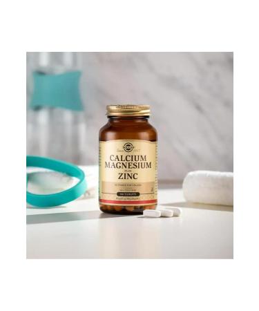 Solgar Calcium Magnesium Plus Zinc 100 Tablets - Buy Online on GoSupps.com