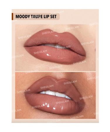 SHEGLAM SOFT 90'S GLAM LIP LINER AND LIP DUO SET- 3in1 MOODY TAUPE LIP SET - Buy Online on GoSupps.com