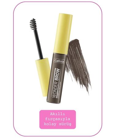Callista Wonder Brow Eyebrow Mascara Eyebrow Mascara - 03 Dark Brown - Buy Online on GoSupps.com