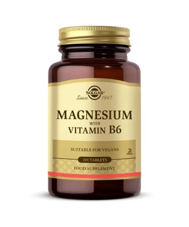 Solgar Magnesium With Vitamin B6 100 Tablets