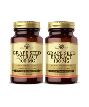 Solgar Grape Se Ed Extract 100 Mg 30 Capsules 2 Pieces