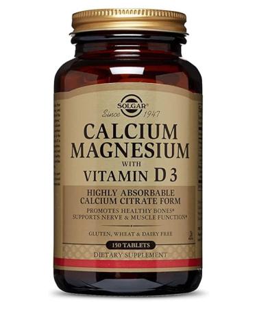 Solgar Calcium Magnesium Plus Zinc 150 Tablets 2 Pieces