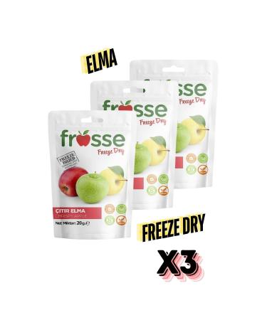 frosse Apple Crisp Freeze Dried 3 Pack Apple Chips