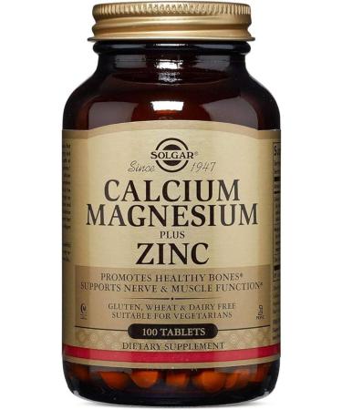 Solgar Calcium Magnesium Plus Zinc 100 Tablets