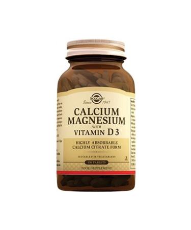 Solgar Calcium Magnesium Vitamin D3 150 Tablets