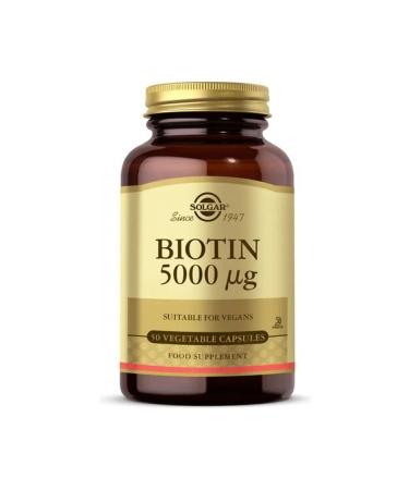 Solgar Biotin 5000 Mcg 50 Capsules