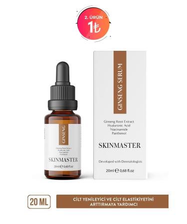 SkinMaster Ginseng Serum Helping Skin Renewal and Refreshing (Ginseng Extract 5% + Niacinamide + HA)