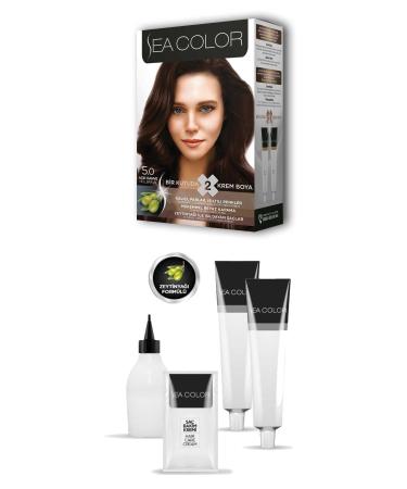 CEXOS 2X2 Tube Cream Hair Dye Set Light Brown No: 5.0 - CBT9600-2506 - Buy Online on GoSupps.com