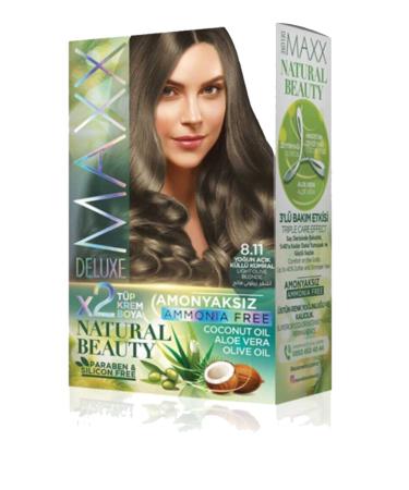 sahb lstore Natural Beauty Ammonia Free Hair Dye 8.11 Intense Light Ash Blonde - SBS2667-9529