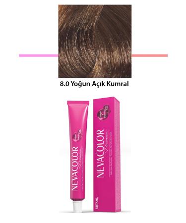 akna Premium 8.0 Intense Light Blonde - Permanent Cream Hair Dye 50 g Tube - ANK5885-7151