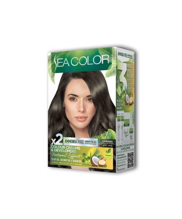 Buy With Name 2 Tube Cream Hair Dye Set Ash Blonde No:7.1 - ISL8490-9734