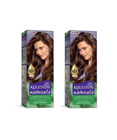 YILTER Naturals Hair Dye Light Brown 5/0 2x Pack - YLT7982-2234