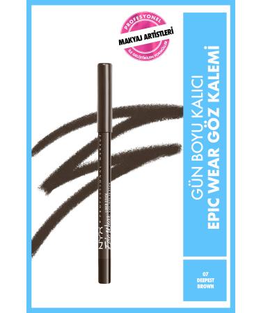 NYX Professional Makeup Epic Wear Liner Sticks Eye Pencil - Deepest Brown - Brown