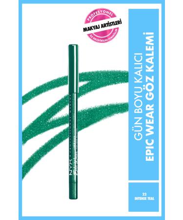 NYX Professional Makeup Epic Wear Liner Sticks Eye Pencil - Intense Teal - Dark Green