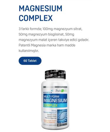 Vitamin in Water Multi Form Magnesium Complex 60 Tablets - Buy Online on GoSupps.com