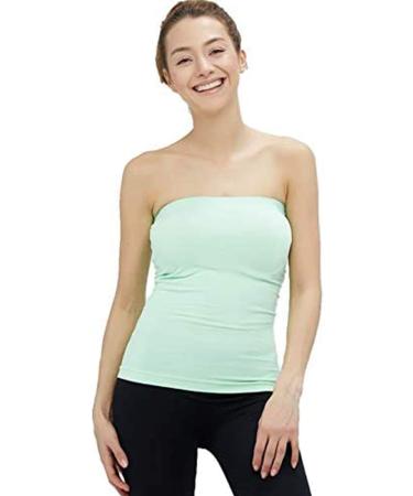 Skygo Elite Life Women's Seamless Strapless White Tank Top 852