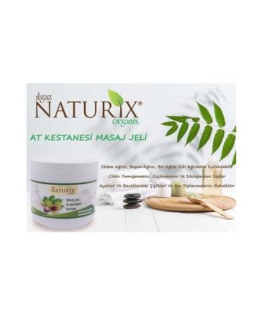 Naturix Horse Chestnut Massage Gel 500 Ml 3-Piece Horse Chestnut Massage Balm Thick Gel Consistency - Buy Online on GoSupps.com