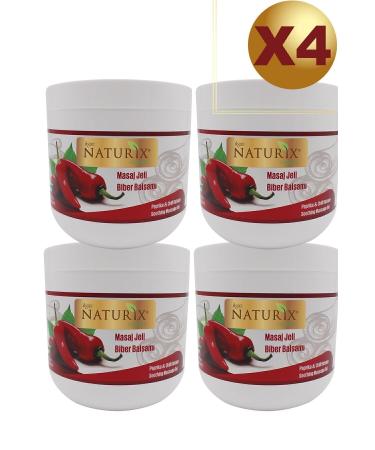Naturix X4 Red Pepper Balm Body Firming 500 Ml Red Paprika Massage Gel
